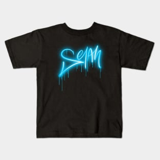 Selah - Aqua Neon - Christian Tee Kids T-Shirt